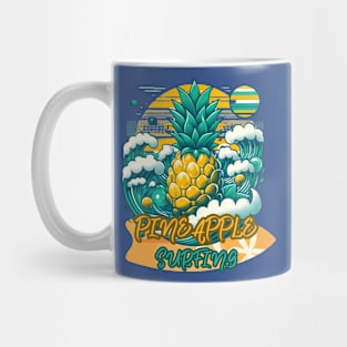 Pineapple Surfing Mug